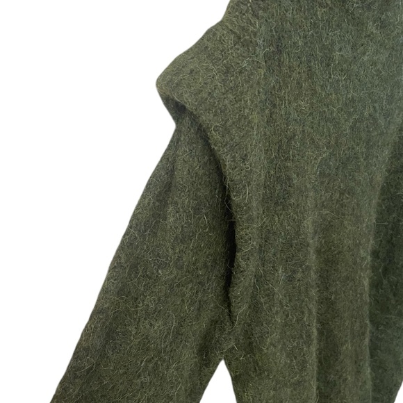 Zara Statement Shoulder Alpaca Wool Blend Oversized Sweater Size S - Picture 5 of 8